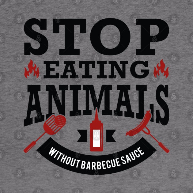 Stop Eating Animals by LuckyFoxDesigns